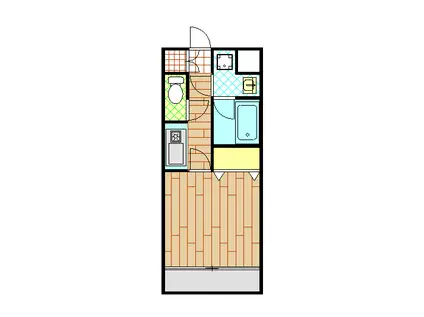 エンゼルハイム開成山公園(1K/3階)の間取り写真