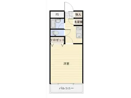 サドラーズウェルズ(1K/4階)の間取り写真