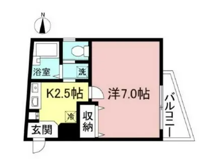 プラザ荻窪(1K/5階)の間取り写真