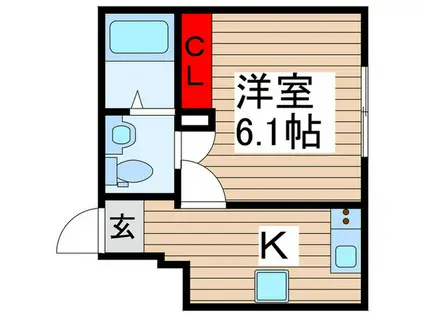 アモーレ・コイロ(1K/1階)の間取り写真