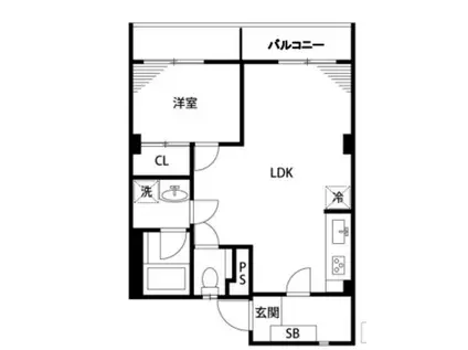 澄風苑マンション(1LDK/3階)の間取り写真