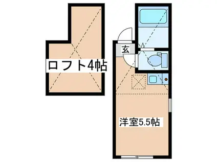 宮崎台プッチーニの杜(ワンルーム/1階)の間取り写真