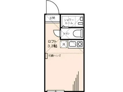 元町アズナーブル(ワンルーム/1階)の間取り写真