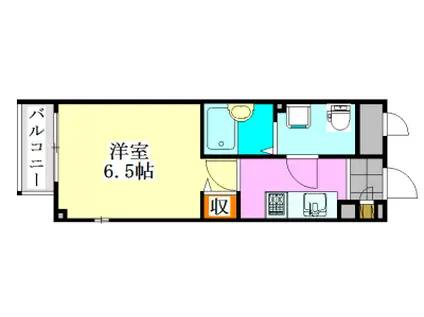 リブリ・イーストヒル NII(1K/3階)の間取り写真