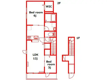 MATSUI HOUSE(2LDK/2階)の間取り写真