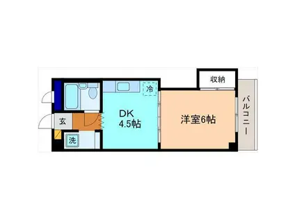 アーバンハイム(ワンルーム/3階)の間取り写真