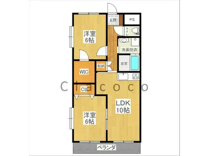 アルヴィラージュ(2LDK/5階)の間取り写真