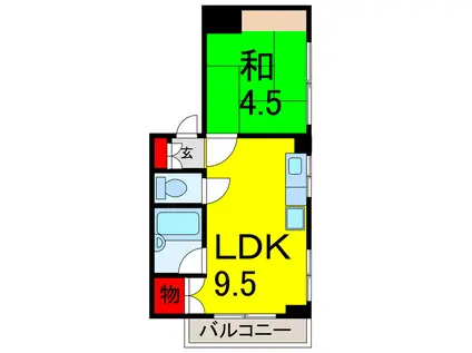 シャトーラトゥール(1LDK/3階)の間取り写真