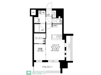 デュオヴェール赤羽FOREST COURT(1LDK/5階)の間取り写真