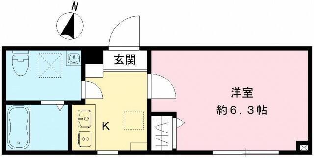 RAMII板橋大和町(1K/2階)の間取り写真
