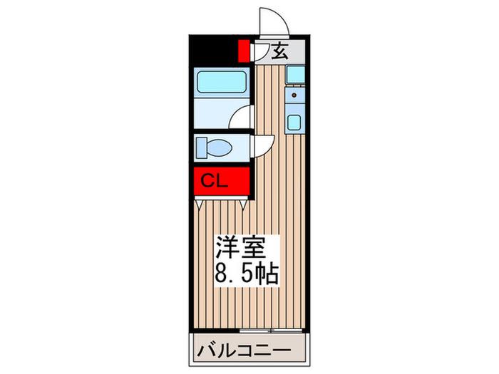 メゾン吹上(ワンルーム/1階)の間取り写真