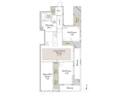 スカイテラス南大塚(3LDK/10階)の間取り写真