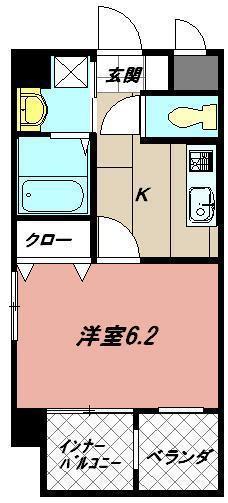 MDIエスポアール桜ヶ丘(1K/1階)の間取り写真