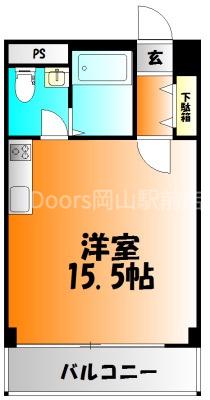 CRASSO DAIKU(1K/5階)の間取り写真