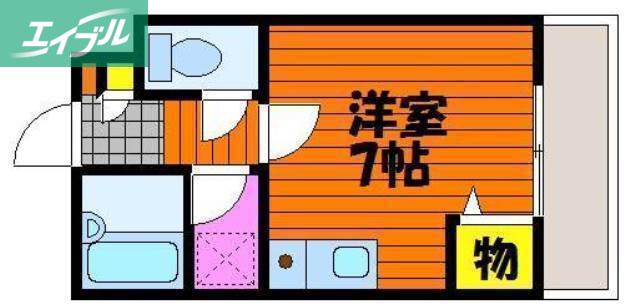 コレドール(ワンルーム/3階)の間取り写真