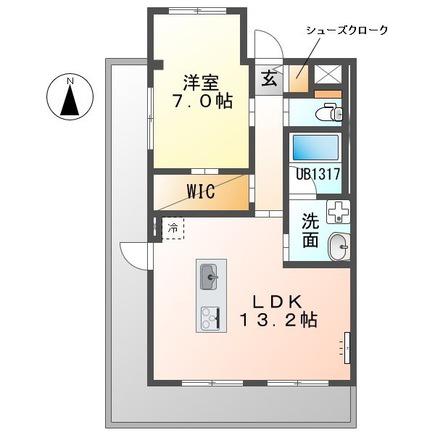 レジデンス寿(1LDK/3階)の間取り写真