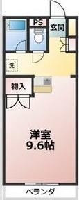 ソフィアライト(1K/4階)の間取り写真