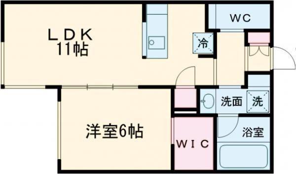 なごみハウス春日町I(1LDK/1階)の間取り写真