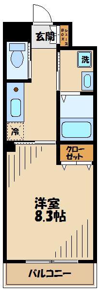 サン アベニュー(1K/1階)の間取り写真