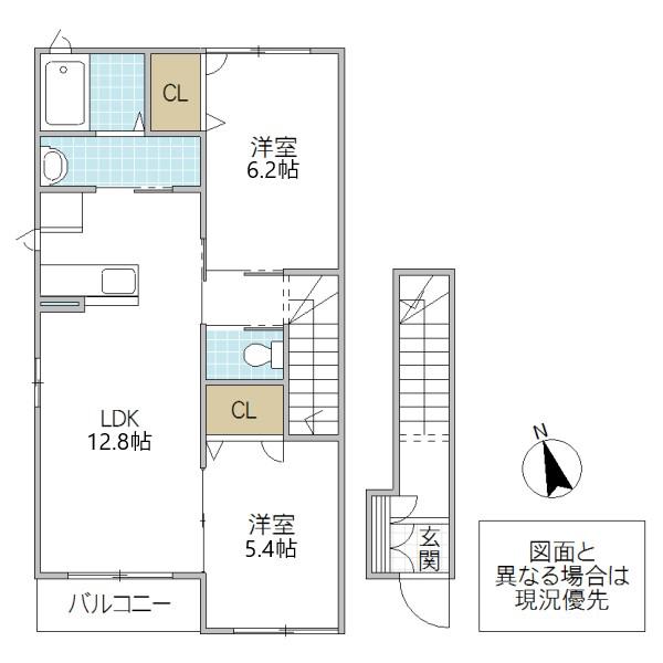 エクラージュ922(2LDK/2階)の間取り写真