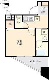 CAVANA新栄(1K/9階)の間取り写真