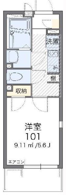 レオネクストYAM(1K/3階)の間取り写真