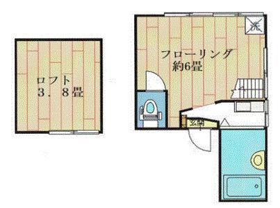 上池袋アーバンライフ(1K/2階)の間取り写真