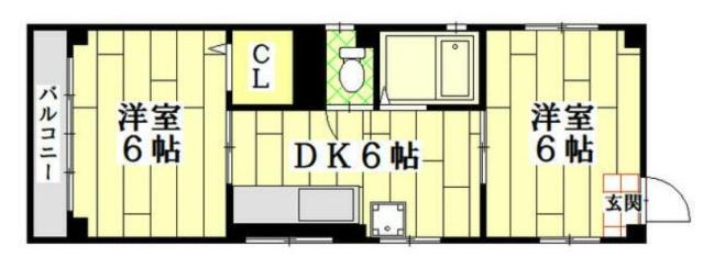 OLD BRICK BLD(1SDK/4階)の間取り写真