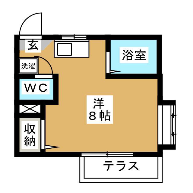 ハイツシグマ(ワンルーム/1階)の間取り写真