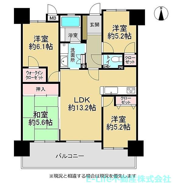 シティライフ飛田 903号(4LDK/9階)の間取り写真