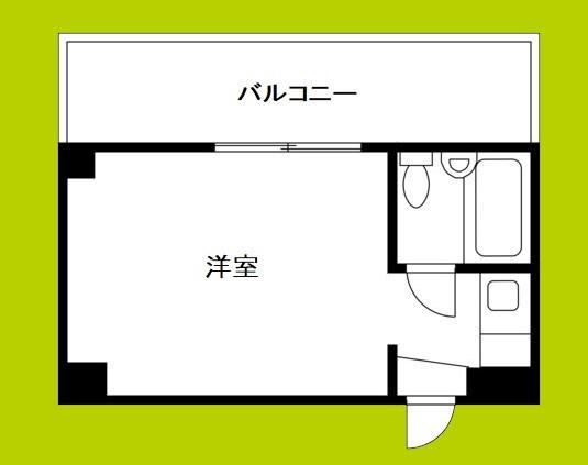ルネッサンス福原PARTII(1K/4階)の間取り写真