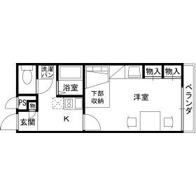 YAO ヤオ(1K/2階)の間取り写真