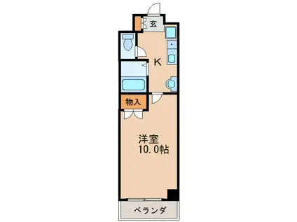 カーサ新栄(1K/8階)の間取り写真
