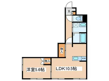 シエルクレール(1LDK/1階)の間取り写真