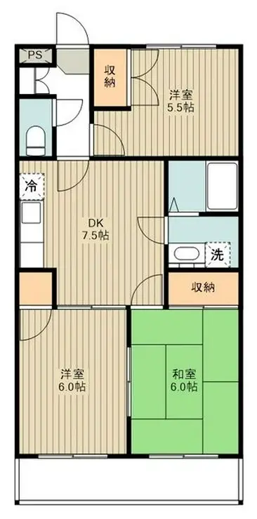 ロイヤルストーク国分寺 4階階 間取り