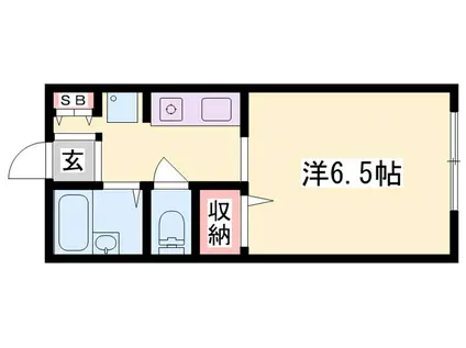 ハイネス モン(1K/1階)の間取り写真