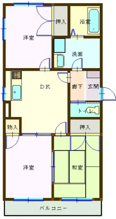 グランデール東越谷 1階階 間取り