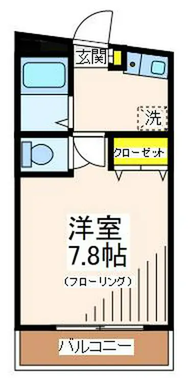 シャトル聖 つつじヶ丘 2階階 間取り