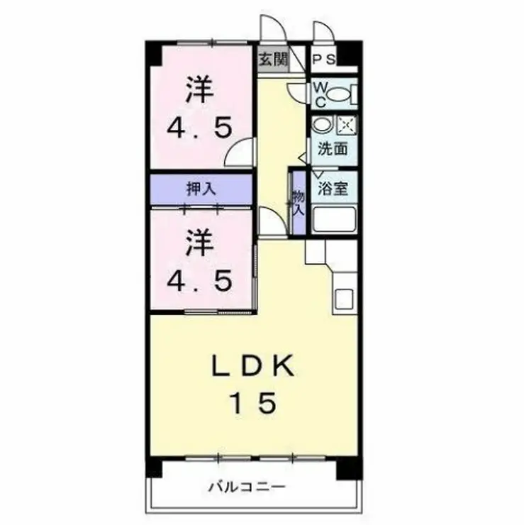 ファミーユ旭 3階階 間取り