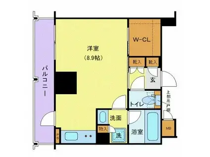 ALTERNA銀座 (ワンルーム/3階)の間取り写真