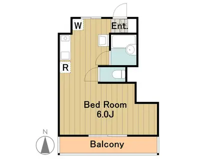 ファミール大塚(1K/1階)の間取り写真