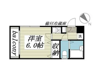 フレシールコート(1K/1階)の間取り写真