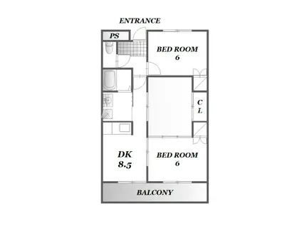 ガーデンヒルズ藍住II(3DK/3階)の間取り写真