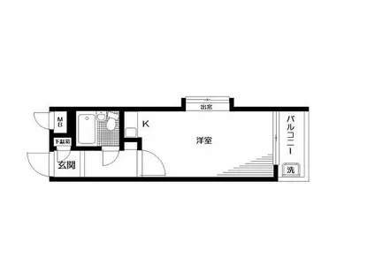 日神パレス新高円寺(ワンルーム/1階)の間取り写真