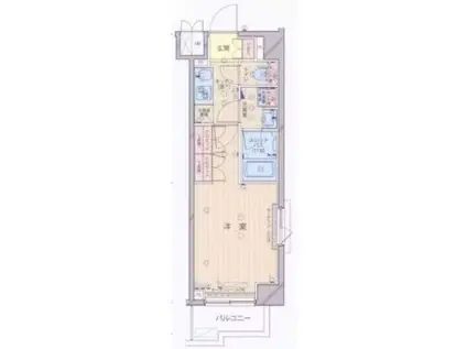 ルーブル大島弐番館(1K/3階)の間取り写真