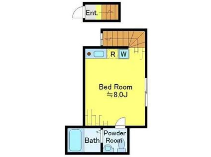 SPIRAL SQUARE(ワンルーム/1階)の間取り写真