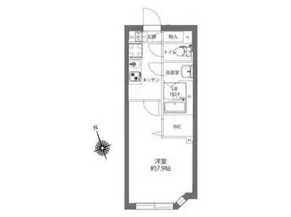 レオーネ阿佐ヶ谷(1K/2階)の間取り写真