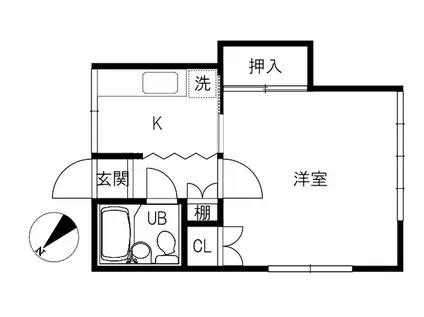 REVANCHEII(1K/2階)の間取り写真