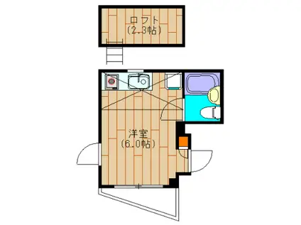 LUKE24(ワンルーム/3階)の間取り写真