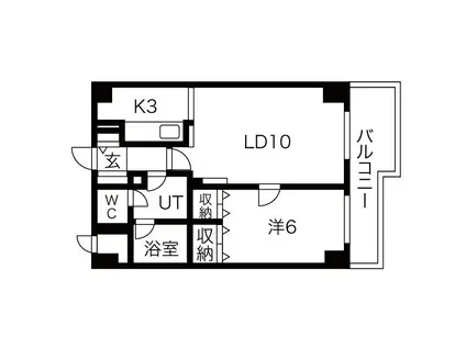 サンクリエN31(1LDK/3階)の間取り写真